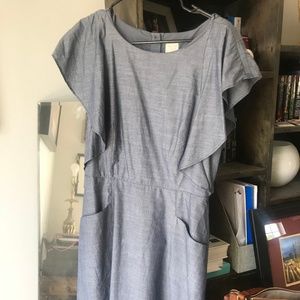 Blue mid thigh/knee length dress